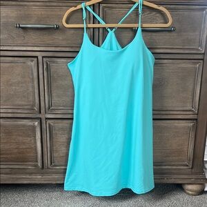 New In Turquoise Strappy Athletic Dress